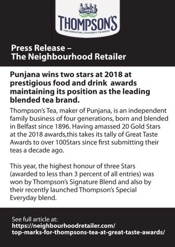 Punjana Wins Two Stars at Prestigeous Awards